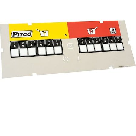 Pitco Lbl, Ovrly 2 Zn Blank For - Part No Pta6096501 PTA6096501